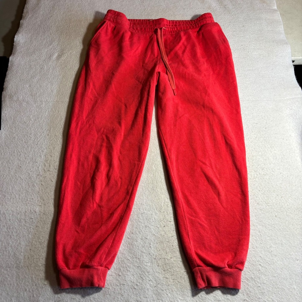 Alice + Olivia Red Orange Knit Sweatpants Size Large